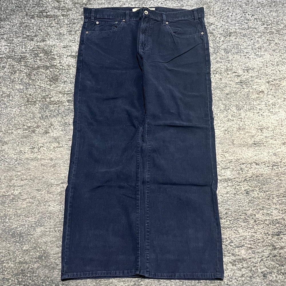 Gap Corduroy Pants Mens 38x30 Blue Straight Fit‎ Mid Rise Casual Vintage Y2K